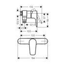 Смеситель для душа Hansgrohe Talis E (цвет - хром) (71761000) фото 2 Aquada.com.ua
