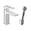Смеситель для раковины с гигиеническим душем Hansgrohe Metropol (цвет - хром) (74522000) фото 1 Aquada.com.ua