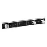 Термостат, скрытого монтажа, на 5 потребителей Hansgrohe RainSelect (цвет - хром/чёрный) (15358600)