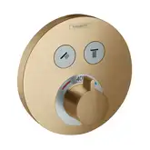 HANSGROHE ShowerSelect S Термостат для ванни, шліфована бронза (15743140)