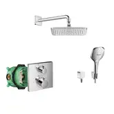Душевая система скрытого монтажа с термостатом Hansgrohe Croma (цвет - хром) (23714000)