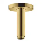 Тримач верхнього душу стельовий Hansgrohe S 100 мм, поліроване золото Optic (27393990)