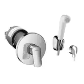 Набор скрытого монтажа с гигиенической лейкой Hansgrohe Logis (цвет - хром/белый) (3A101219 (20180006))