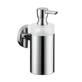 Дозатор для жидкого мыла Hansgrohe Logis (цвет - хром, стекло матовое), ёмкость 125 мл (40514000)
