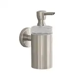 Дозатор для жидкого мыла Hansgrohe Logis (цвет - шлиф. никель, стекло матовое), ёмкость 125 мл (40514820)