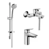 Набор смесителей для ванны 3-в1 Hansgrohe Logis (цвет хром) (71400111)