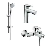 Набор смесителей для ванны 3-в-1 Hansgrohe Talis E (цвет - хром) (71742773)