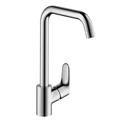Набор смеситель для ванны и кухни 4-в-1 Hansgrohe Logis Loop/Crometta/Focus (цвет - хром) (1172019) фото 5 Aquada.com.ua