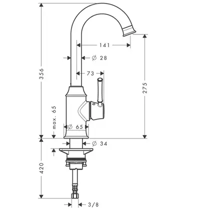 Смеситель для кухни Hansgrohe Talis Classic (цвет - хром) (14858000) фото 2 Aquada.com.ua Смеситель для кухни Hansgrohe Talis Classic (цвет - хром) (14858000) фото 2 Aquada.com.ua
