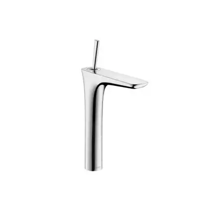 Смеситель для раковины, однорычажный Hansgrohe PuraVida (цвет- хром), с донным клапаном Push-Open (15072000) фото 1 Aquada.com.ua