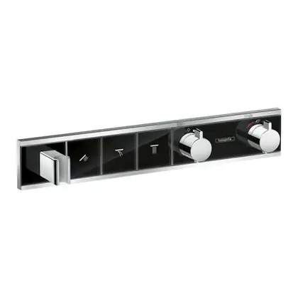 Термостат, скрытого монтажа, на 3 потребителя Hansgrohe RainSelect (цвет - хром/чёрный) (15356600) фото 1 Aquada.com.ua