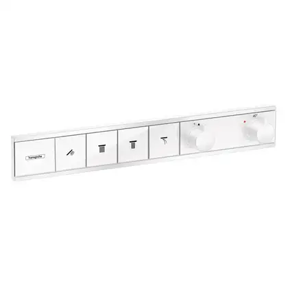 Термостат для скрытого монтажа на 4 потребителя Hansgrohe RainSelect (цвет - белый матовый) (15382700) фото 1 Aquada.com.ua