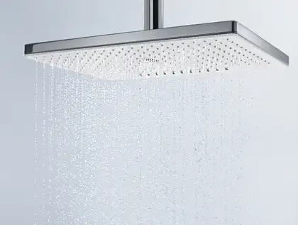 Верхний душ Hansgrohe Rainmaker Select EcoSmart 460 1jet (цвет - хром/белый) (24012400) фото 3 Aquada.com.ua