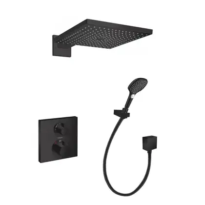Душевая система скрытого монтажа Hansgrohe Raindance 300 цвет черный мат (2623815714MB) фото 1 Aquada.com.ua