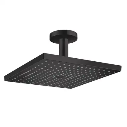 Верхний душ с потолочным подсоединением Hansgrohe Raindance E 300 х 300 мм, 1 тип струи (цвет - чёрный матовый) (26250670) фото 1 Aquada.com.ua