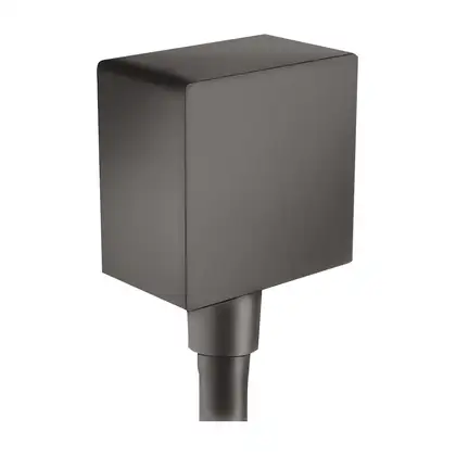 Шланговое подсоединение Hansgrohe FixFit (цвет - чёрный матовый хром) (26455340) фото 1 Aquada.com.ua