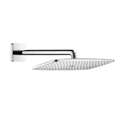 Верхний душ с держателем Hansgrohe Raindance E 360 х 190 мм, EcoSmart 9 л/мин (цвет - хром) (26605000) фото 1 Aquada.com.ua