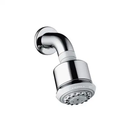Верхний душ Hansgrohe Clubmaster 3jet EcoSmart, с держателем Ø85 мм (цвет - хром) (26606000) фото 1 Aquada.com.ua