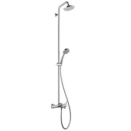 Душевая система Hansgrohe Showerpipe Croma 100 1jet (цвет - хром) (27201000) фото 1 Aquada.com.ua