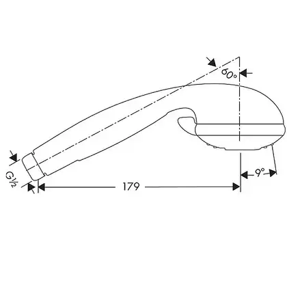 Лейка для душа Hansgrohe Croma (цвет - хром), 3 типа струи (28573000) фото 2 Aquada.com.ua