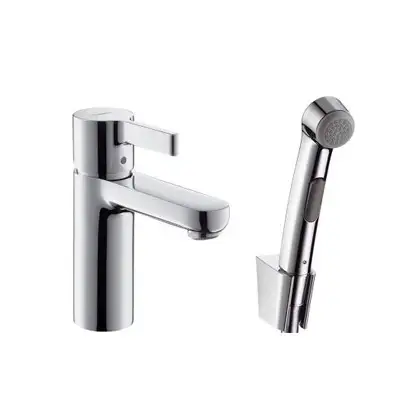 Смеситель для раковины с гигиеническим душем Hansgrohe Metris S (цвет - хром) (31160000) фото 1 Aquada.com.ua