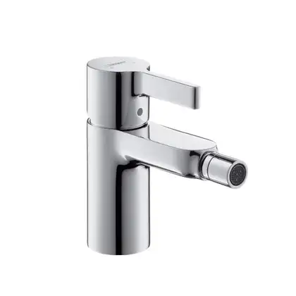 Смеситель для биде, однорычажный Hansgrohe Metris S (цвет - хром), с донным клапаном (31261000) фото 1 Aquada.com.ua