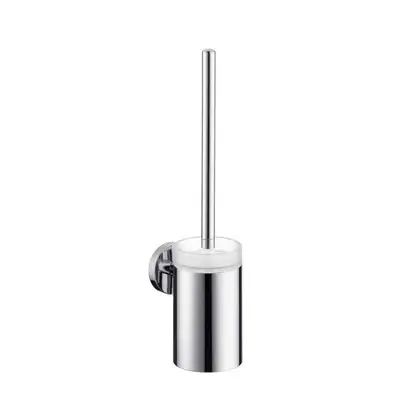Ёршик с держателем Hansgrohe Logis Classic (цвет - хром, керамика белая) (41632000) фото 1 Aquada.com.ua