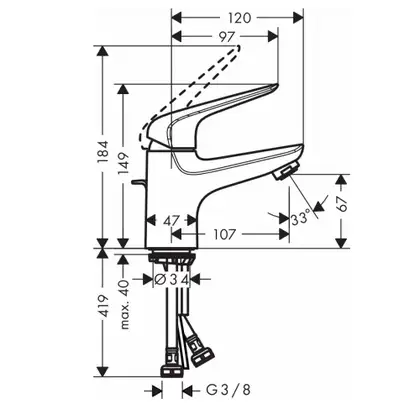 Набор смесителей для ванны 3-в-1 Hansgrohe Novus 70 (цвет - хром) (710242663) фото 2 Aquada.com.ua Набор смесителей для ванны 3-в-1 Hansgrohe Novus 70 (цвет - хром) (710242663) фото 2 Aquada.com.ua