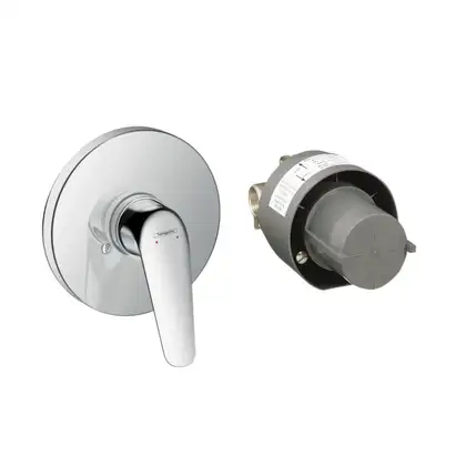 Смеситель для душа в комплекте со скрытой частью Hansgrohe Novus (цвет - хром) (71068000+13620180) фото 1 Aquada.com.ua