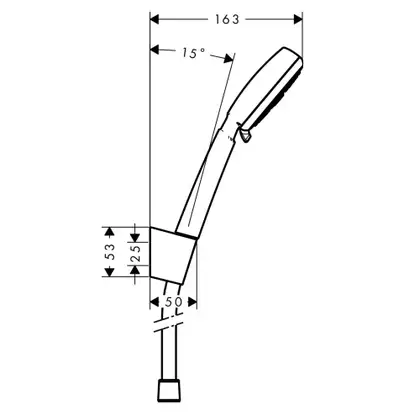 Набор смесителей для ванны 3-в-1 Hansgrohe Logis 100/Croma-100 Vario (цвет - хром) (711714310) фото 4 Aquada.com.ua