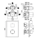 Термостат для душа на 3 выхода Paffoni Elle (цвет - чёрный матовый) (LEQ519NO/M) фото 3 Aquada.com.ua