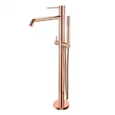 Смеситель напольный для ванны Paffoni Light (цвет - rose) (LIG032ROSE+LIG030)