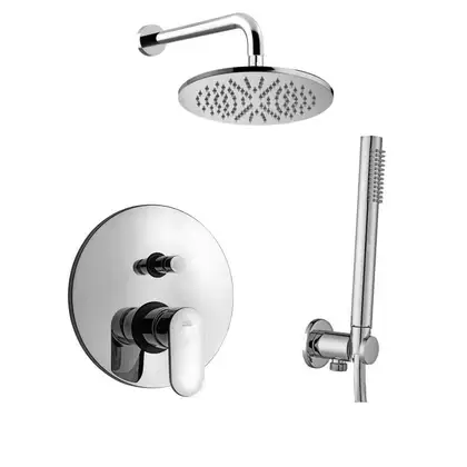 Душевая система Paffoni Shower скрытого монтажа со смесителем с верхним душем Ø300 мм (цвет - хром) (DS300HOLE3CANDY) фото 1 Aquada.com.ua