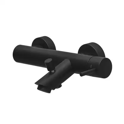 Смеситель для ванны Paffoni Light (цвет - чёрный матовый) (LIG022NO) фото 1 Aquada.com.ua