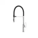 Кухонный смеситель Paffoni Candy chrome + matt black spring (CA179CRNO) фото 1 Aquada.com.ua