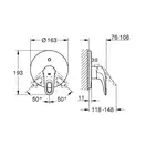 Смеситель однорычажный для ванны Grohe Eurostyle (цвет - хром/белый) (19506LS3) фото 9 Aquada.com.ua