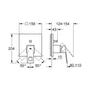 GROHE Смеситель однорычажный с переключателем на 2 положения Eurocube (24062000) фото 20 Aquada.com.ua