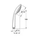 GROHE Ручний душ, 1 режим струменю Euphoria 110 Mono  (27265000) фото 10 Aquada.com.ua
