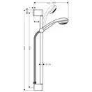 GROHE Hansgrohe Душевой набор, 0,65 м Crometta 85 (27728000) фото 8 Aquada.com.ua