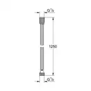 GROHE Металевий душовий шланг 1250 Relexaflex Metal Longlife  (28142000) фото 7 Aquada.com.ua