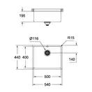 GROHE Кухонная мойка Sink K700U (31574GN0) (31574GN0) фото 8 Aquada.com.ua