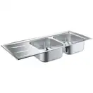 GROHE Мийка для кухні 1160 x 500 мм з ексцентриком, 2 чаши, матова (31587SD0) (31587SD0) фото 5 Aquada.com.ua