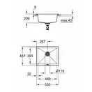 GROHE Мойка кварцевая Sink K700 Undermount (31654AT0) (31654AT0) фото 10 Aquada.com.ua