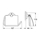 GROHE Держатель для туалетной бумаги Essentials (40367001) фото 8 Aquada.com.ua