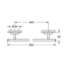 GROHE Тримач для банного рушника, 430 мм BauCosmopolitan  (40459001) фото 6 Aquada.com.ua