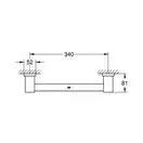 GROHE Поручень, тримач для рушників для ванної Essentials Cube (40514001) фото 6 Aquada.com.ua