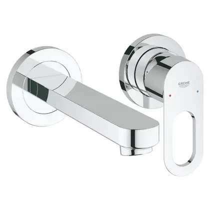 GROHE Змішувач для умивальника на 2 отвори, настінний монтаж BauLoop  (20289000) фото 5 Aquada.com.ua