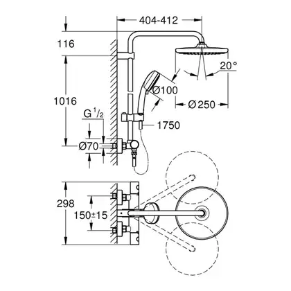 Душевая система Grohe Tempesta Cosmopolitan 26670000 фото 4 Aquada.com.ua Душевая система Grohe Tempesta Cosmopolitan 26670000 фото 4 Aquada.com.ua