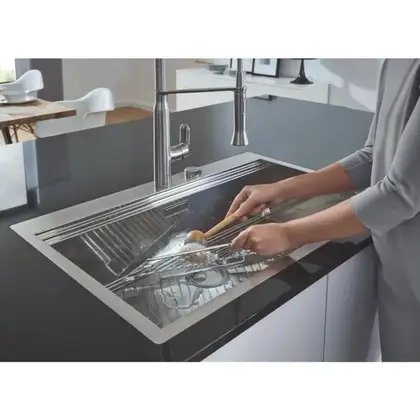 GROHE Мийка для кухні 1160 x 520 мм, 1 чаша, матова, в рівень зі стільницею (31581SD0) (31581SD0) фото 38 Aquada.com.ua GROHE Мийка для кухні 1160 x 520 мм, 1 чаша, матова, в рівень зі стільницею (31581SD0) (31581SD0) фото 38 Aquada.com.ua