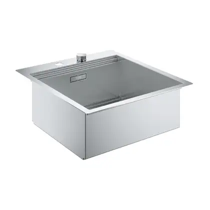 GROHE Мийка для кухні 518 x 560 мм, 1 чаша, матова, в рівень зі стільницею (31583SD0) (31583SD0) фото 5 Aquada.com.ua